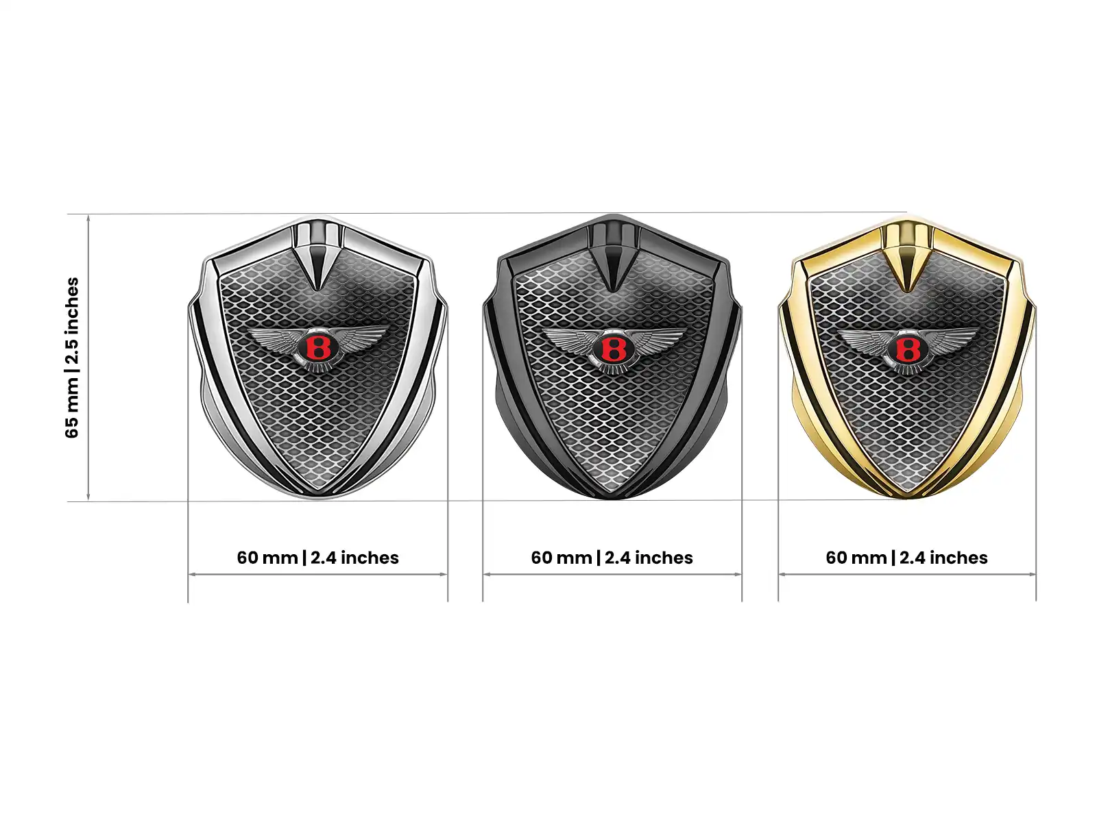 Bentley Emblem Metall Abzeichen Robuster Premium Bau